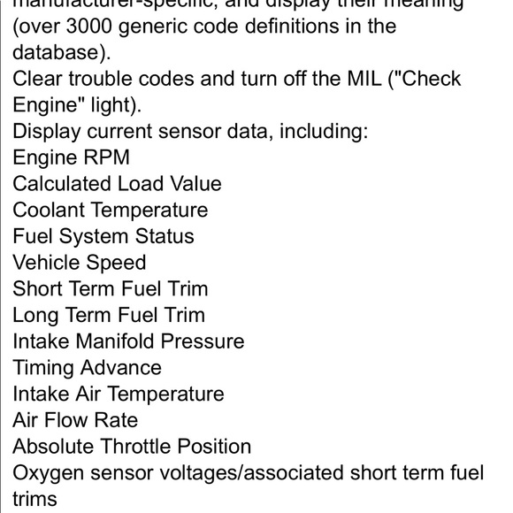 Bluetooth diagnostics code reader - Picture 6 of 7
